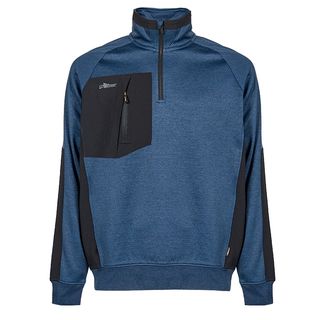 Felpa mezza zip Leeds - taglia L - blu - U-Power