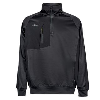 Felpa mezza zip Leeds - taglia M - nero - U-Power