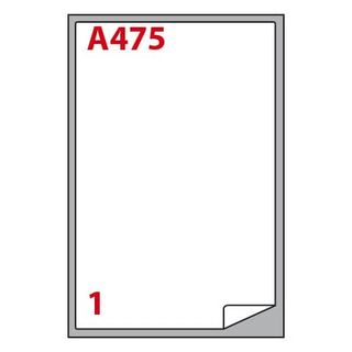 Etichette adesive A/475 - in carta - permanenti - 199,6 x 289,1 mm - 1 et/fg - …