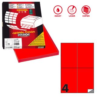 Etichette adesive C/519 - in carta - permanenti - 105 x 148,5 mm - 4 et/fg - 10…