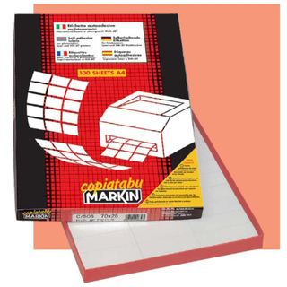 Etichette adesive C/525 - in carta - permanenti - 210 x 37,12 mm - 8 et/fg - 10…