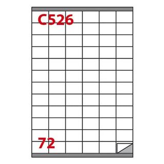 Etichette adesive C/526 - in carta - permanenti - 35 x 23,5 mm - 72 et/fg - 100…