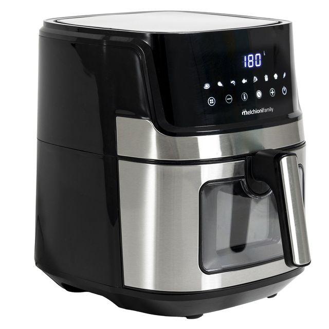 Friggitrice ad aria smart Ginevra - 26,8 x 33,7 x 34,2 cm - 6,5 L - nero - Melc…