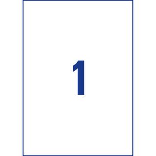 Etichette adesive L4775 - in PE - laser - permanenti - 210 x 297 mm - 1 et/fg -…