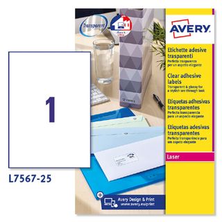 Etichette adesive L7567 - in poliestere - laser - permanenti - 210 x 297 mm - 1…