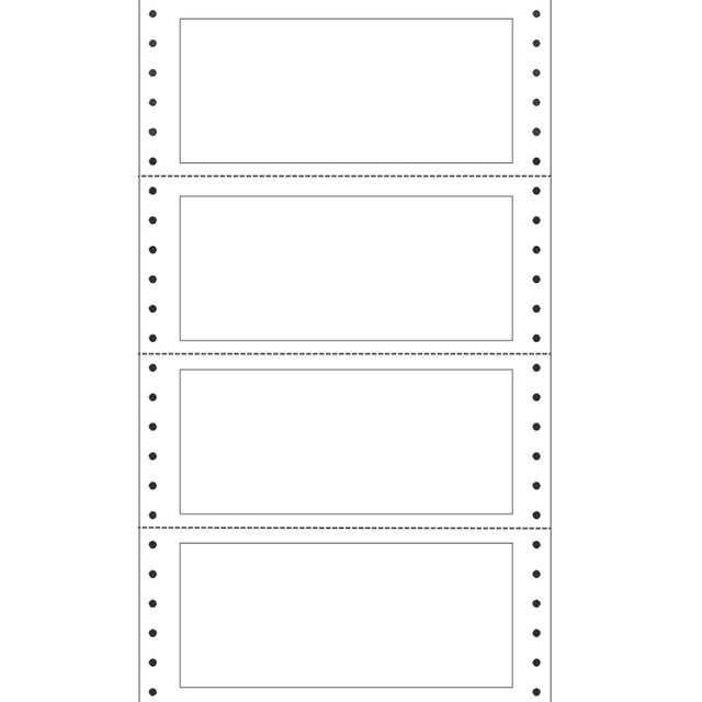 Etichette adesive a modulo continuo TT951 - in carta - corsia singola - permane…