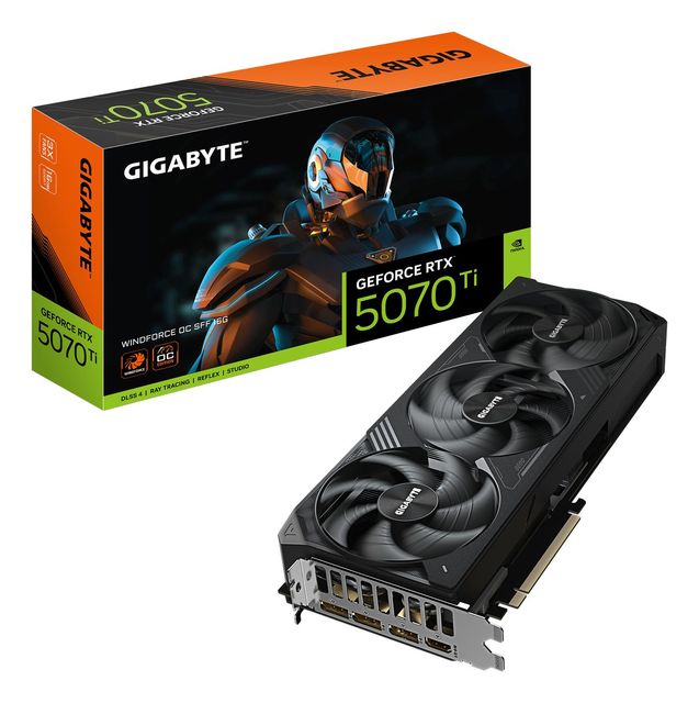GIGABYTE GeForce RTX 5070 Ti WINDFORCE OC SFF 16G Scheda Grafica