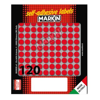 Etichette adesive tonde - in carta - permanenti - diametro 10 mm - 120 et/fg - …