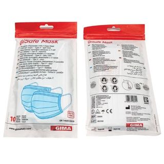 GIMA GISAFE - Maschera chirurgica - usa e getta - tessuto non tessuto - blu chi…