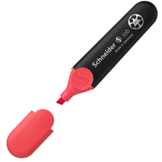Evidenziatore Job - punta a scalpello - tratto da 1,0-5,0mm - colore rosso - Sc…