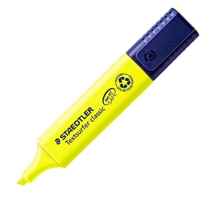 Evidenziatore Textsurfer Classic - punta a scalpello - tratto 1,0-5,0mm - giall…