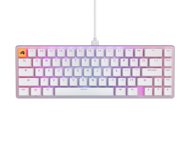 Glorious PC Gaming Race GMMK 2, Compatta 65%, Fox Switch - Bianco, Layout US