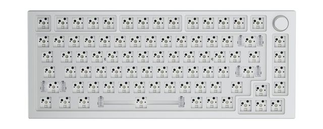 Glorious PC Gaming Race GMMK Pro White Ice 75% TKL - Barebone, ANSI-Layout, Arg…
