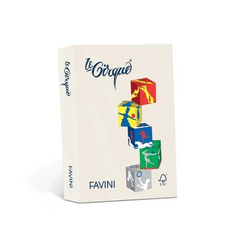 FAVINI HOME-OFFICE BASIC Le Cirque - Avorio - A4 (210 x 297 mm) - 160 g/m² - 25…