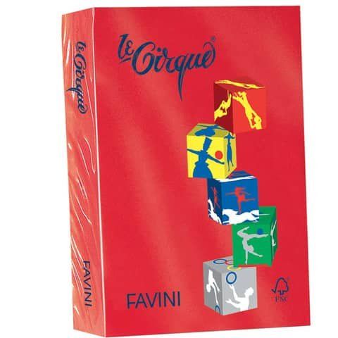 FAVINI HOME-OFFICE BASIC Le Cirque - Rosso scarlatto - A4 (210 x 297 mm) - 80 g…