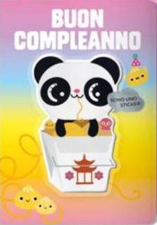 HALLMARK - BIGLIETTI AUGURI STICKERS SOFT TOUCH PANDA 129277