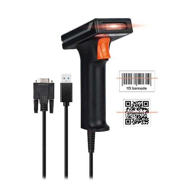 HAMLET BARCODE SCANNER PROFESSIONALE 2D COMBO USB + SERIALE PER CODICI QR E LIN…