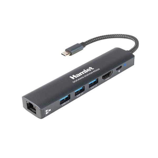 HAMLET DOCKING STATION USBC PD100W HDMI 4K
