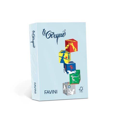 FAVINI Le Cirque - Blu chiaro - A4 (210 x 297 mm) - 160 g/m² - 250 fogli carta …