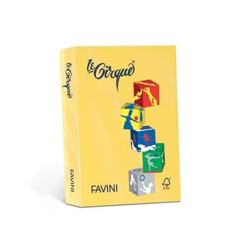 FAVINI Le Cirque - Giallo sole - A3 (297 x 420 mm) - 80 g/m² - 500 fogli carta …
