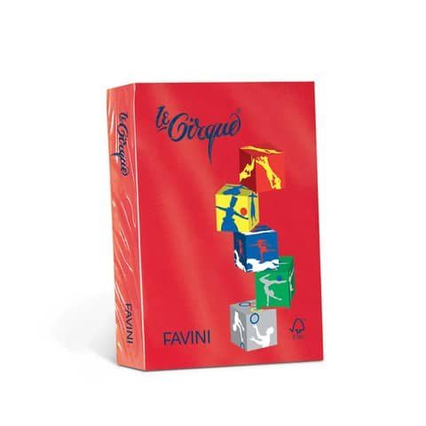 FAVINI Le Cirque forti - Rosso scarlatto - A4 (210 x 297 mm) - 160 g/m² - 250 f…