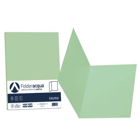 FAVINI Luce e Acqua T7 - Porta documenti - per 250 x 340 mm - verde chiaro (pac…