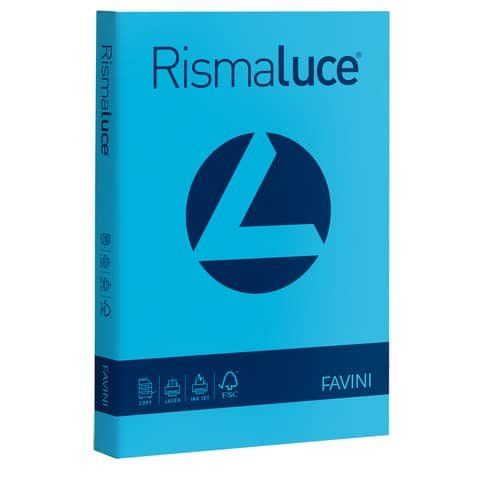 FAVINI RismaLuce - Blu chiaro - A4 (210 x 297 mm) - 140 g/m² - 200 fogli carta …