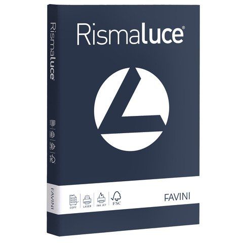 FAVINI RismaLuce - Blu cobalto - A4 (210 x 297 mm) - 200 g/m² - 125 fogli carta…