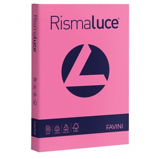 FAVINI RismaLuce - Ciclamino - A4 (210 x 297 mm) - 200 g/m² - 125 fogli carta m…