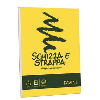FAVINI school PROFESSIONAL Disegno - Blocco - A5 - 150 fogli / 300 pagine - dis…