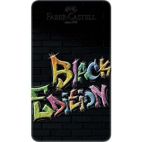 Faber-Castell Black Edition - Pastello colorato - colori assortiti brillanti (p…