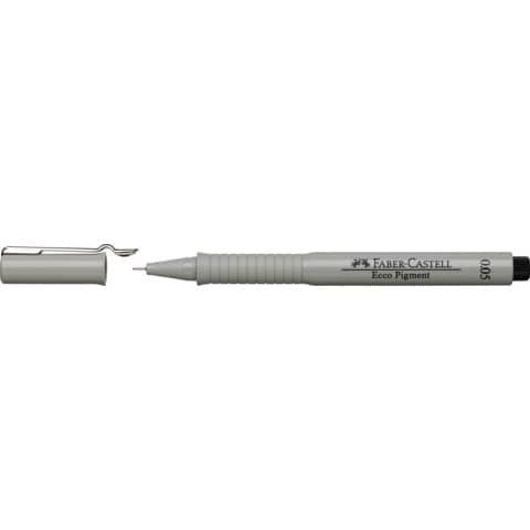 Faber-Castell ECCO PIGMENT - Penna a punta sottile - per carta da disegno - ner…
