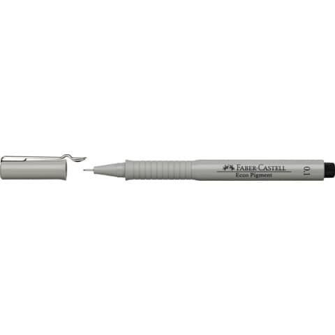 Faber-Castell ECCO PIGMENT - Penna punta in fibra - nero - inchiostro pigmentat…