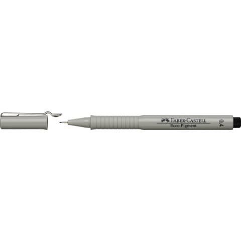 Faber-Castell ECCO PIGMENT - Penna punta in fibra - nero - inchiostro pigmentat…