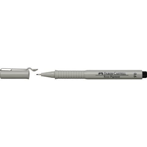 Faber-Castell ECCO PIGMENT - Penna punta in fibra - nero - inchiostro pigmentat…