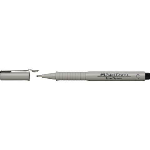Faber-Castell ECCO PIGMENT - Penna punta in fibra - nero - inchiostro pigmentat…