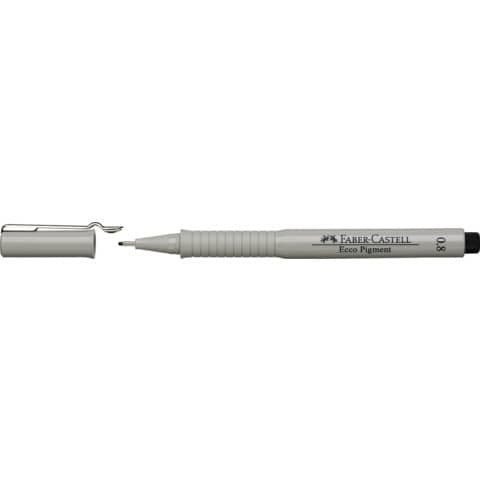 Faber-Castell ECCO PIGMENT - Penna punta in fibra - nero - inchiostro pigmentat…