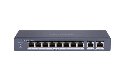 HIKVISION DS-3E0310P-E/M SWITCH DI RETE NON GESTITO L2 8 PORTE LAN RJ-45 10/100…