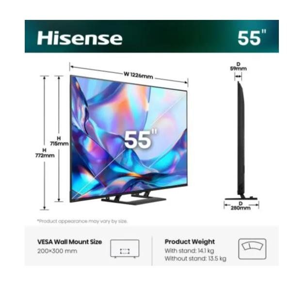 HISENSE 55 A79S QLED 4K UHD SMART STAND CEN