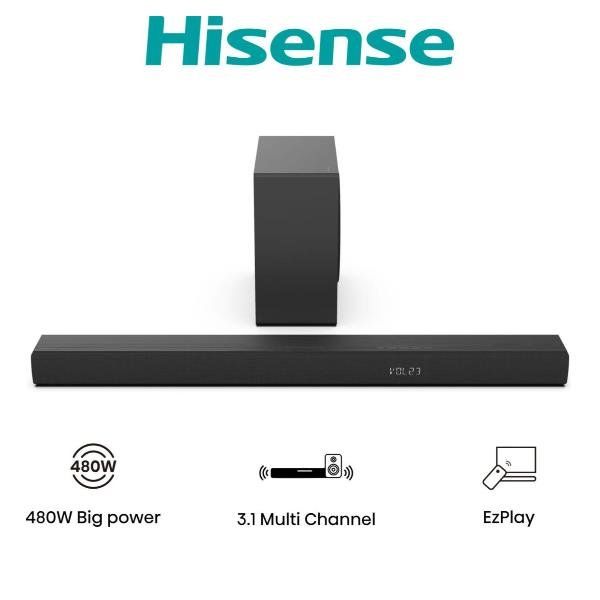 HISENSE SOUNDBAR HS3100 3.1 DOLBY+SUBW 480W
