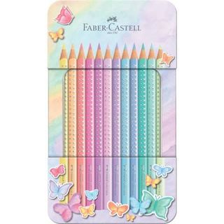 Faber-Castell SPARKLE - Pastello colorato - colori assortiti - 12 pezzi