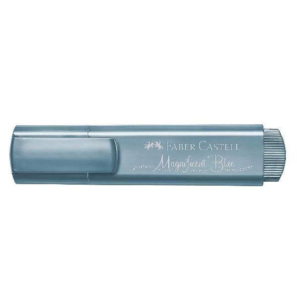 Faber-Castell Textliner 46 - Evidenziatore - blu magnificent metallizzato - inc…