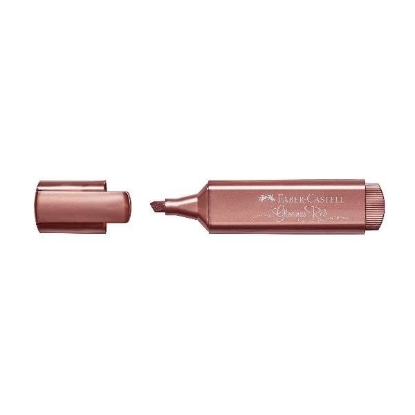 Faber-Castell Textliner 46 - Evidenziatore - permanente - rosso metallic glorio…