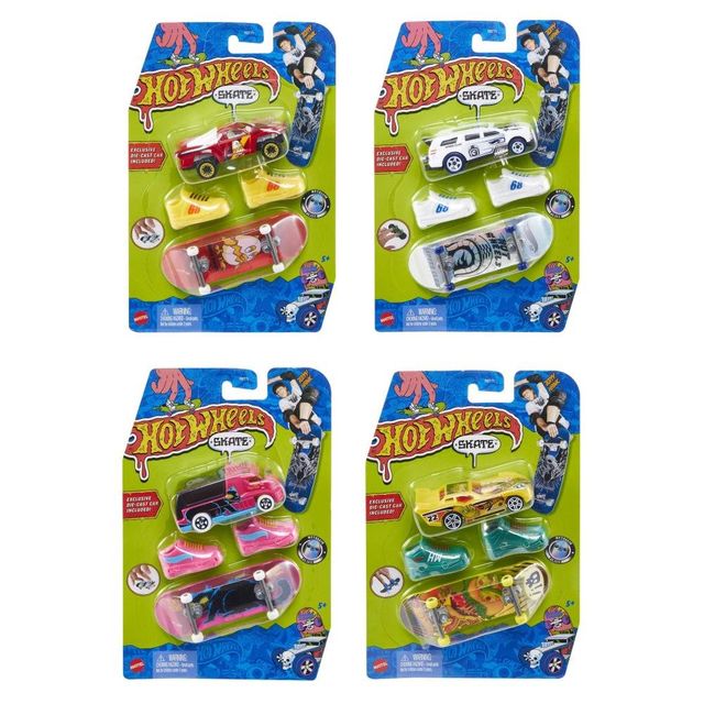 HOT WHEELS SKATE - Confezione Skateboard + Veicolo Singolo Ass.to HGT71