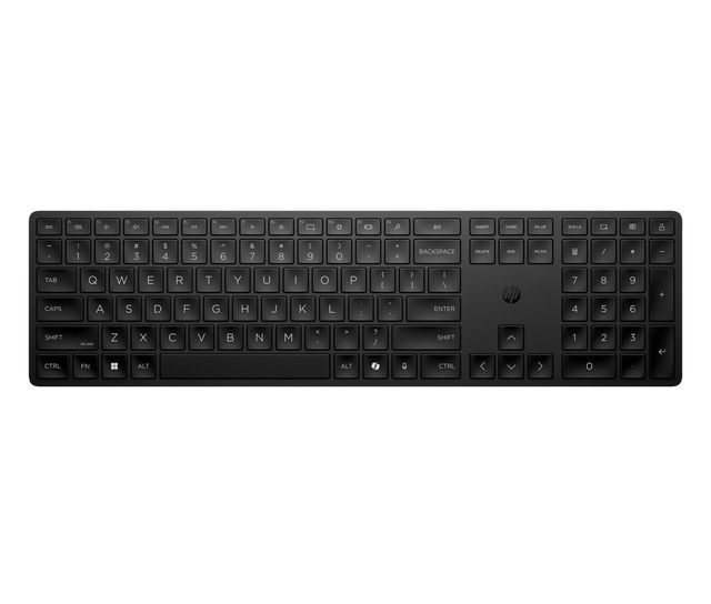 HP 455 - Tastiera - programmabile - senza fili - 2.4 GHz - italiana - nero