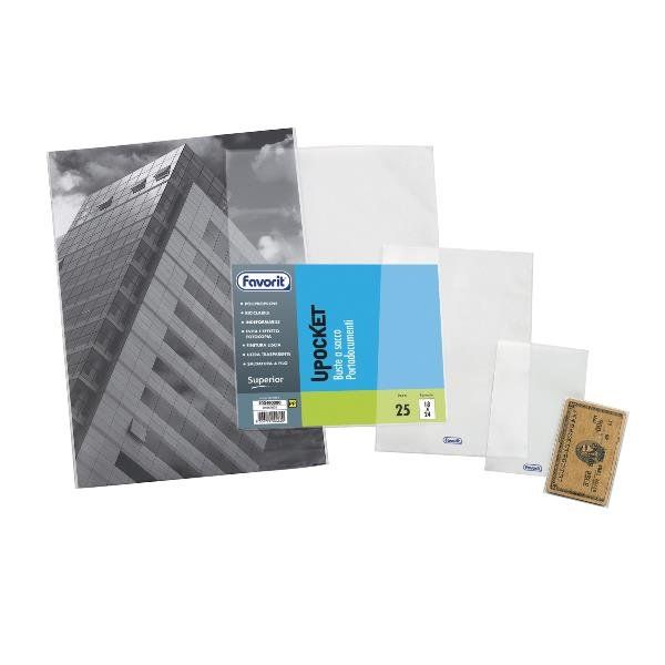 Favorit UPOCKET SUPERIOR - Tasca protettiva - per 80 x 120 mm - trasparente (pa…