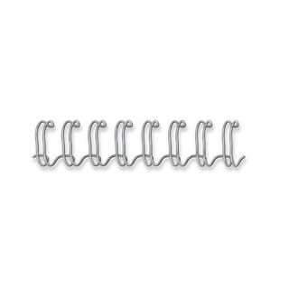 Fellowes - 6 mm - 34 anelli - A4 (210 x 297 mm) - 35 fogli - argento - 100 pezz…