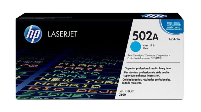 HP Cartuccia Toner originale ciano LaserJet 502A