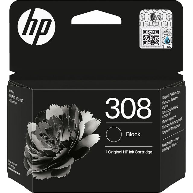 HP Cartuccia di inchiostro nero originale 308