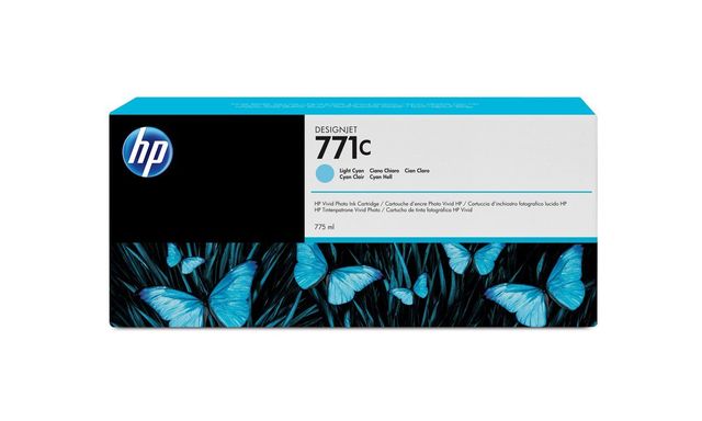 HP Cartuccia inchiostro ciano chiaro DesignJet 771C, 775 ml